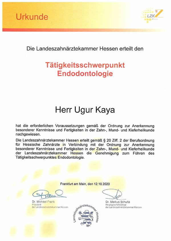 Zahnarzt Rodgau KAYA&smile - Tätigkeitsschwerpunkt Endodontologie